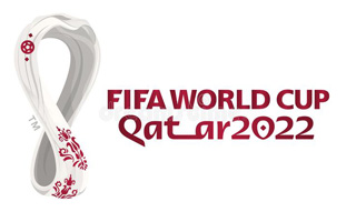 World Cup 2022 Qatar White Logo