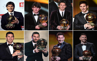 Lionel Messi 8 Ballon d'Or!!
