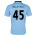 Umbro  Manchester City  Balotelli #45 Soccer Jersey (Home 2012/13)