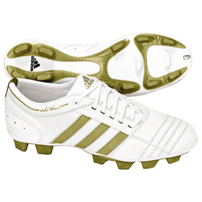 Adidas Womens AdiNova TRX FG Soccer Shoes (White/Gold)