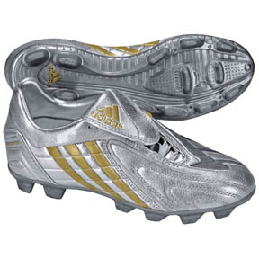 Adidas Youth Predator Absolion PS TRX FG Soccer Shoes (Silver/Gold)