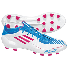 adidas f50 white and pink