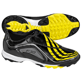 Adidas F30.9 TRX Turf Soccer Shoes (Black/Yellow)