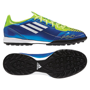 adidas F10 TRX Turf Soccer Shoes (Blue)