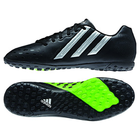 adidas FreeFootball X-ITE Turf Soccer Shoes (Black/Green)