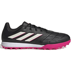 adidas   Copa Pure.3 Turf Soccer Shoes (Black/White/Pink)