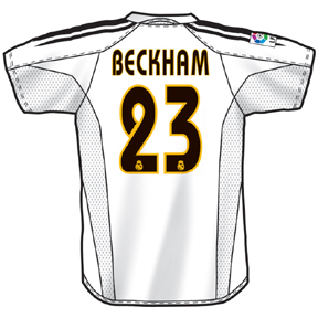 Beckham Jersey on Adidas David Beckham Real Madrid  23 Replica Jersey    Soccerevolution