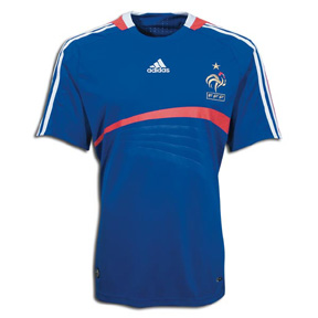 Adidas Youth France Soccer Jersey (Home 2008/09)