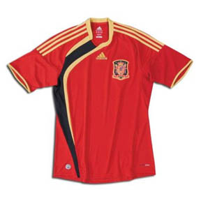 Adidas  Spain Soccer Jersey (Home 2009/10)