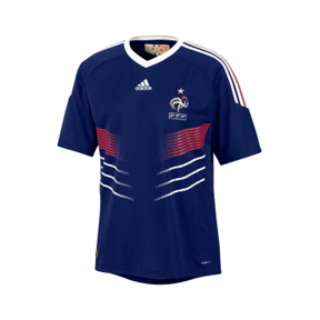 Adidas  France World Cup 2010 Soccer Jersey (Home 2010/11)