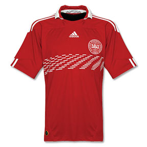 Adidas  Denmark World Cup 2010 Soccer Jersey (Home 2010/11)