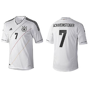 adidas  Germany Schweinsteiger #7 Soccer Jersey (Home 2012/13)