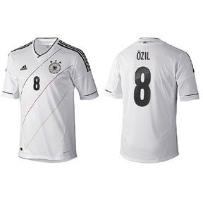 adidas Youth  Germany Ozil #8 Soccer Jersey (Home 2012/13)