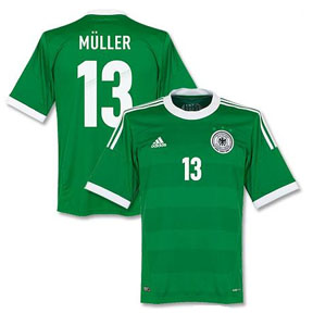 adidas  Germany Muller #13 Soccer Jersey (Away 2012/13)