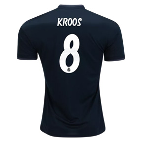 adidas Youth Real Madrid Kroos #8 Soccer Jersey (Away 18/19)