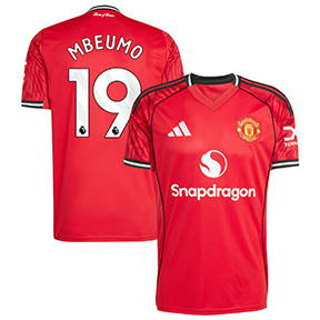 adidas  Manchester United Mbeumo #19  Soccer Jersey (Home 25/26)
