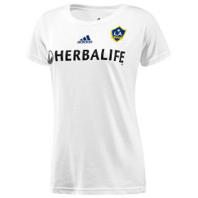 Adidas Womens L.A. Galaxy David Beckham Tee (White)