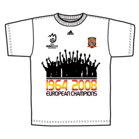 Adidas Spain Euro 2008 Champions Tee