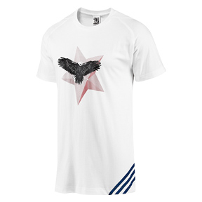 USA adidas World Cup Soccer Tee (White/Blue)