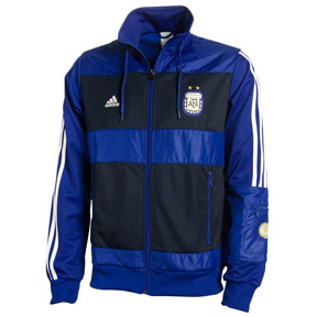 Adidas  Argentina World Cup 2010 Soccer Track Top (2010/11)