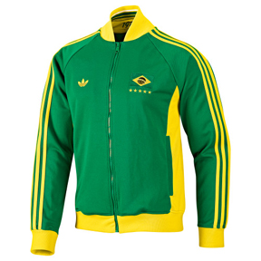 Adidas  Brasil / Brazil World Cup 2010 Retro Soccer Track Top (2010/11)