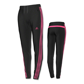 adidas Womens Tiro 13 Soccer Training Pant (Black/Solar Pink) @ SoccerEvolution