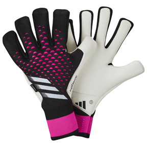 adidas   Predator   GL Pro Fingersave Goalie Glove (Black/White/Pink)