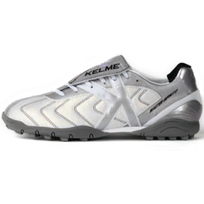 Kelme  Master Serena Turf Soccer Shoes (White/Silver)