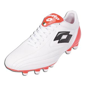 Lotto  Zhero Mito Due FG Soccer Shoes (White/Red)