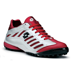 Lotto AZ-5 Turf Soccer Shoes (White/Red)