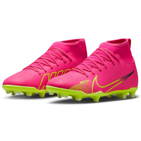 Nike Youth  Mercurial Superfly 9 Club FG Shoes (Pink Blast/Volt)