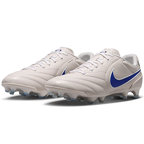 Nike  Tiempo Ligera Pro FG Soccer Shoes (Chalk/White/Racer Blue)