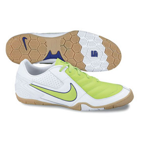 Nike NIKE5 Zoom T-3 FreeStyle Indoor Soccer Shoes (White/Green)