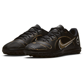 Nike Youth  Mercurial  Vapor 14 Academy Turf Shoes (Black/Gold)