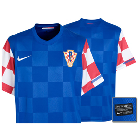 Nike  Croatia Soccer Jersey (Away 2010/11)
