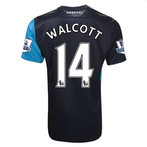 Nike  Arsenal Walcott #14 Soccer Jersey (Away 2011/12)