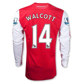 Nike Arsenal Walcott #14 LS Soccer Jersey (Home 2011/12)