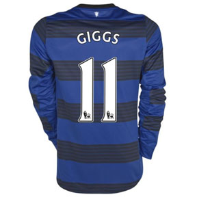 Nike  Manchester United Giggs LS Soccer Jersey (Away 2011/12)