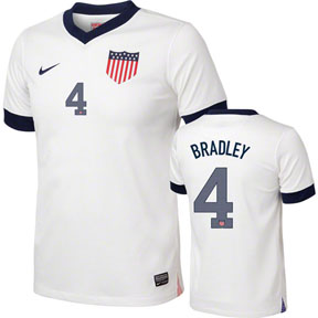 Nike  USA  Centennial Bradley #4 Soccer Jersey (2013/14)