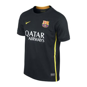 Nike Youth Barcelona Soccer Jersey (Alternate 13/14) @ SoccerEvolution