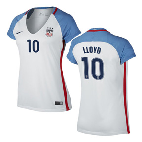 Nike Womens USA Carli Lloyd #10 Soccer Jersey (Home 16/17)