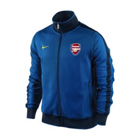 Nike  Arsenal N98 Soccer Track Top (Blue Ribbon)