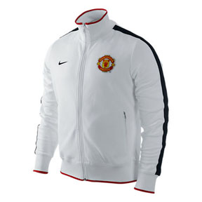 Nike Manchester United Authentic N98 Soccer Track Top (White)