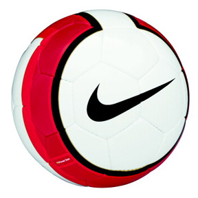 Nike Total 90 Premier Team Soccer Ball (White/Red)