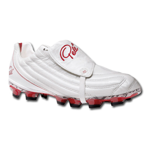 Pele Sports 1970 FG Soccer Shoes (White/Red)