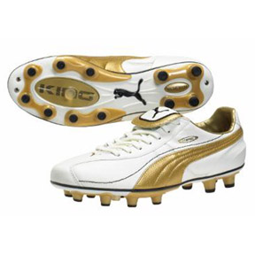 gold puma soccer cleats