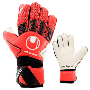 Uhlsport  AbsolutGrip Soccer Goalie Glove (Red/Black/White)