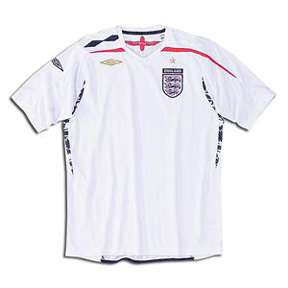 umbro england football shirt blue