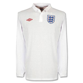 Umbro   England World Cup 2010 Long Sleeve Soccer Jersey (Home 2009/10)