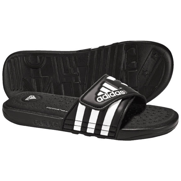 Adidas Youth Adissage FitFoam Soccer Sandal / Slide (Black